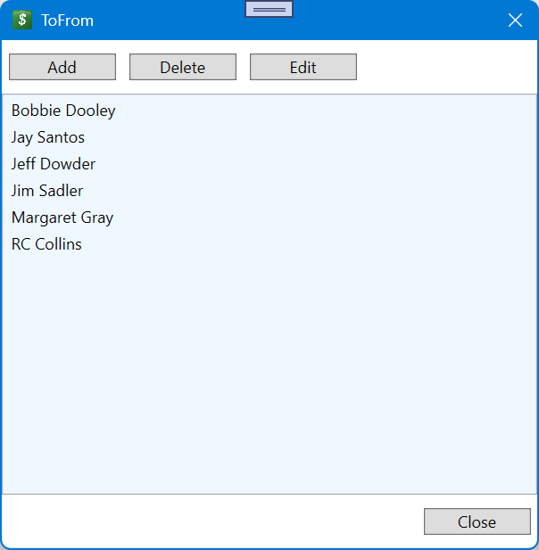 Checkdown 2.0 to/from screen